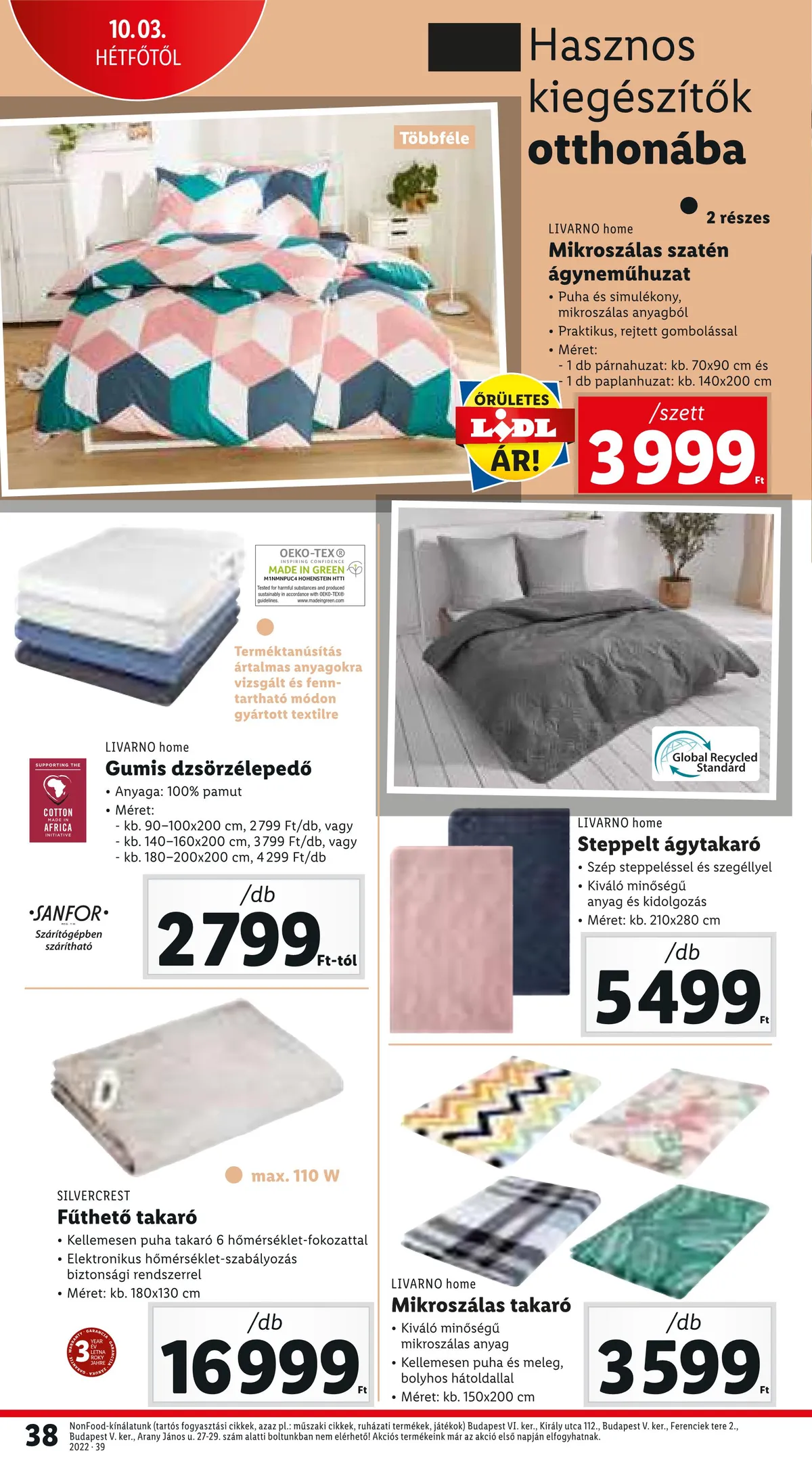 Lidl akciós újság 09.29–10.05 – 38. oldal