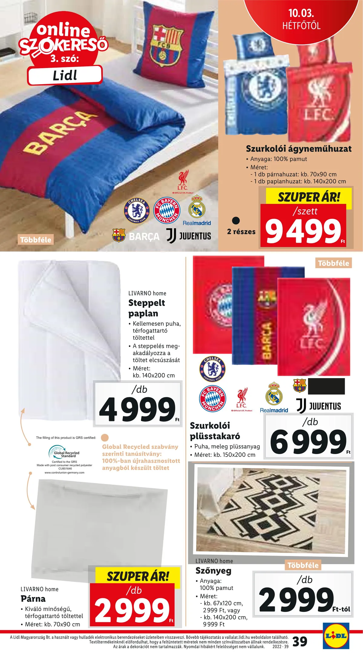 Lidl akciós újság 09.29–10.05 – 39. oldal