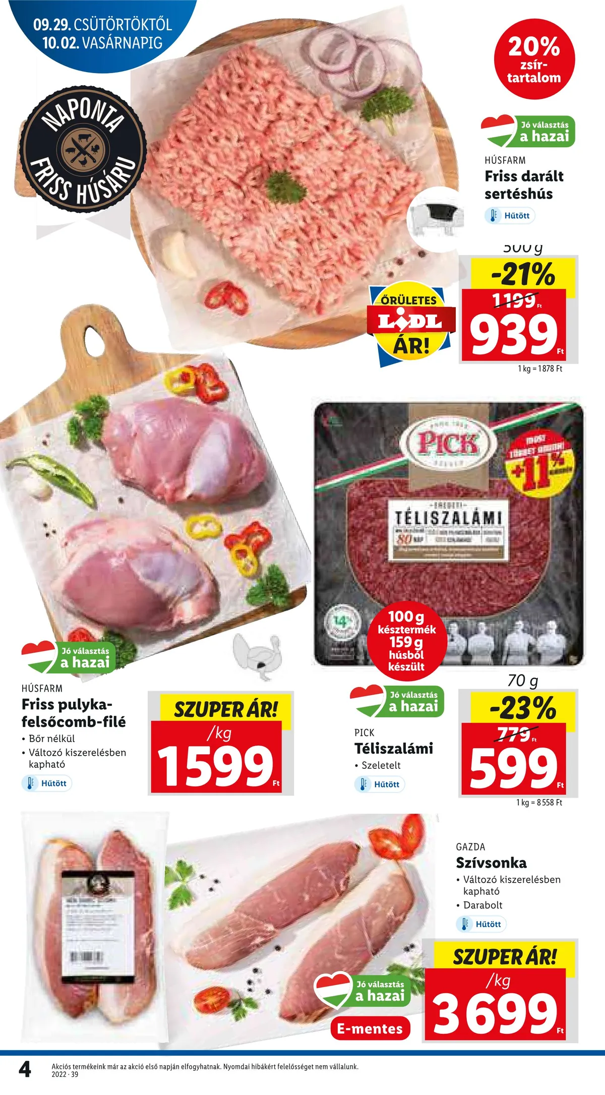 Lidl akciós újság 09.29–10.05 – 4. oldal