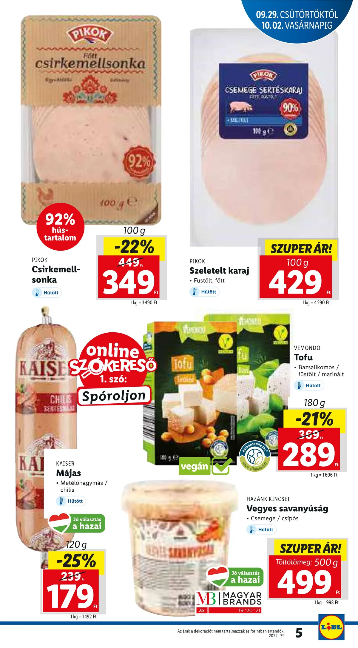 Lidl akciós újság 09.29–10.05 – 5. oldal
