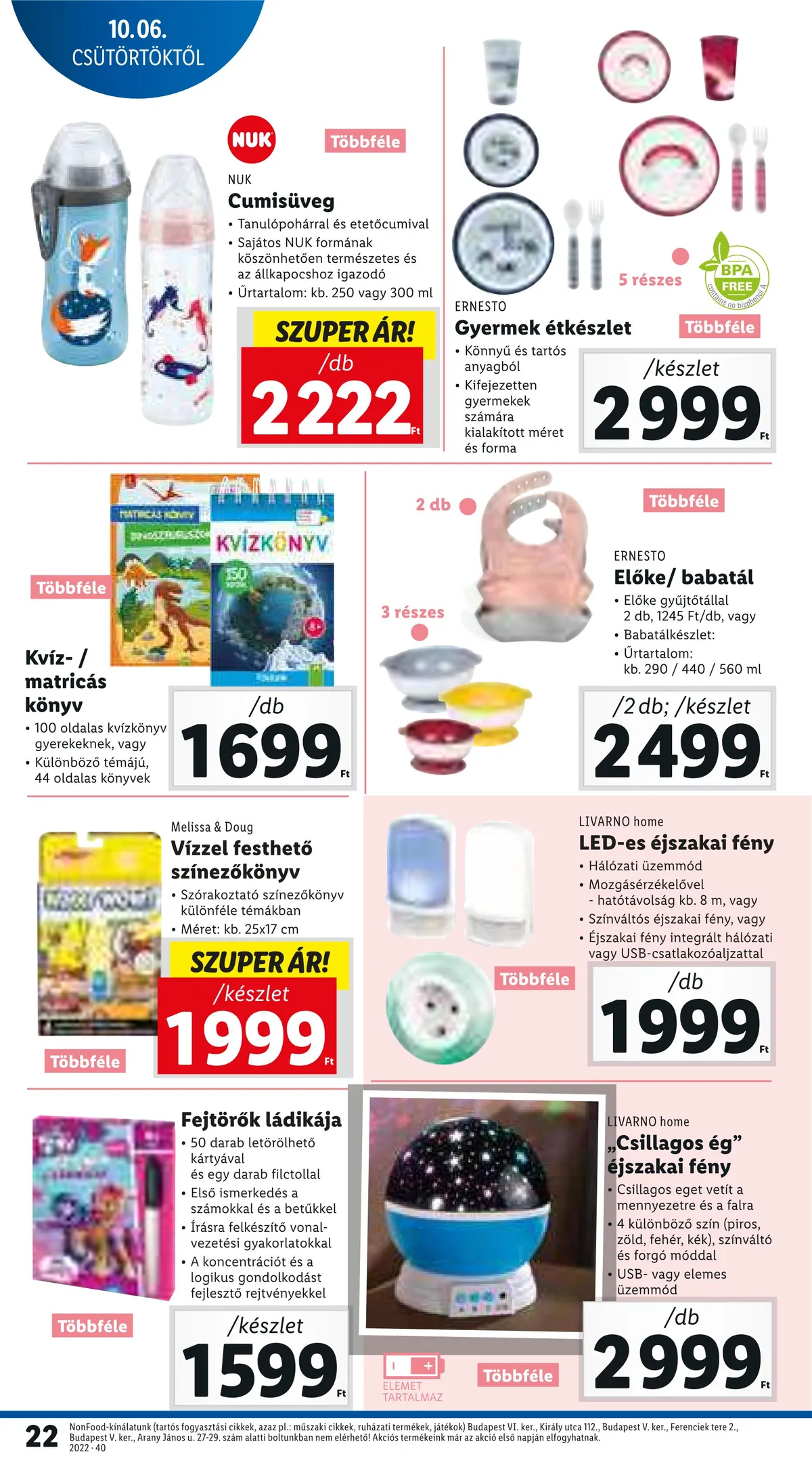 Lidl akciós újság 10.06–10.12 – 22. oldal