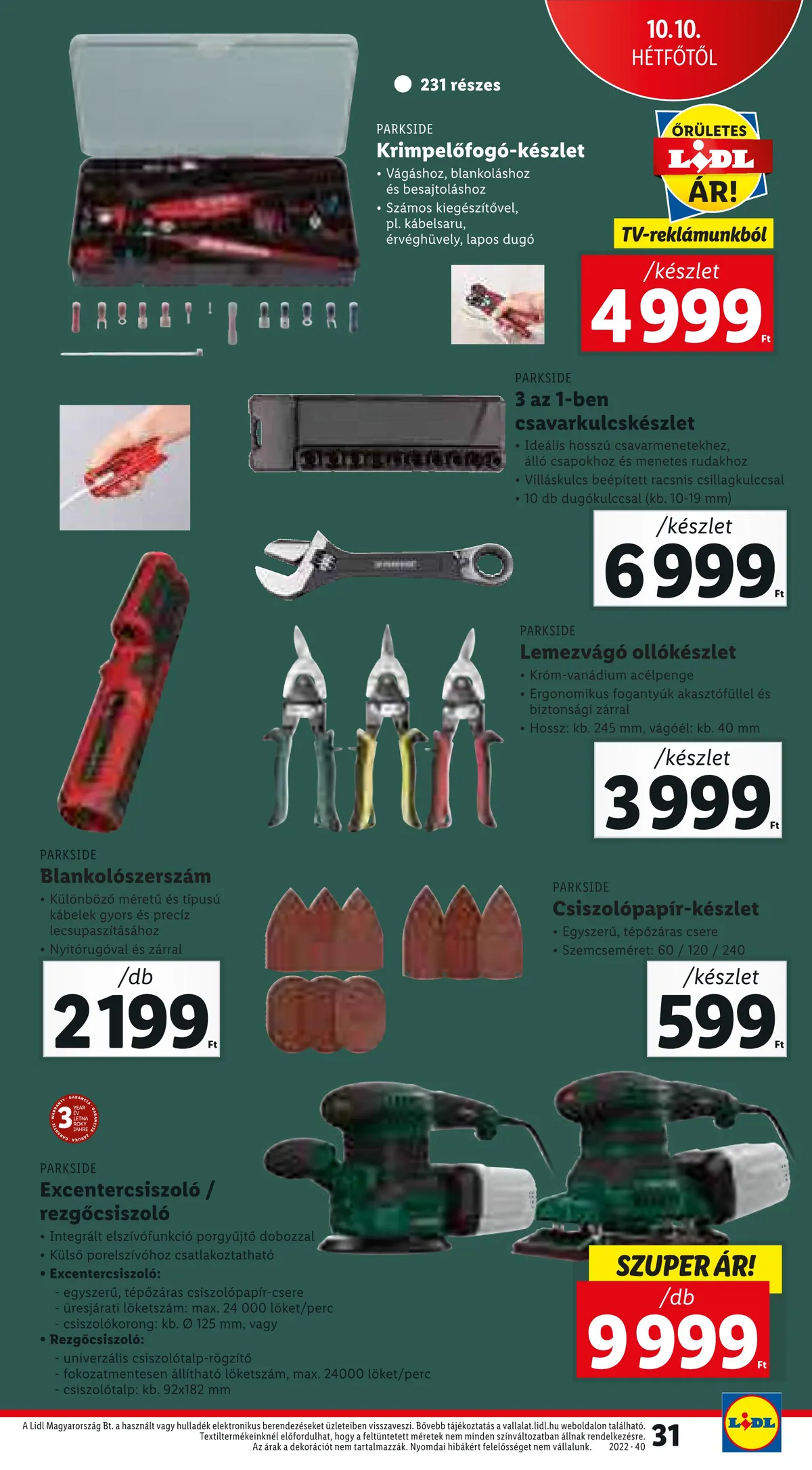 Lidl akciós újság 10.06–10.12 – 33. oldal