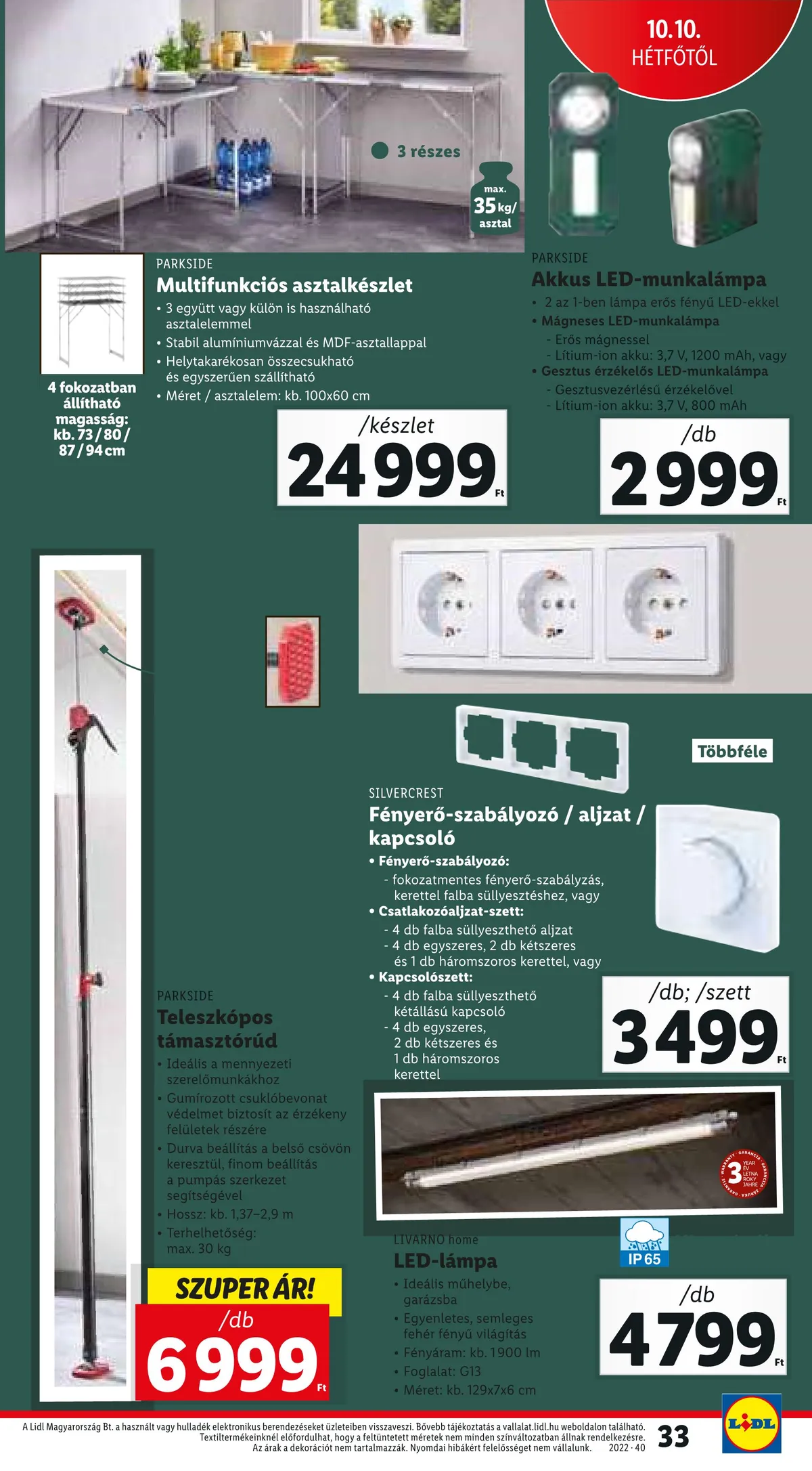 Lidl akciós újság 10.06–10.12 – 35. oldal