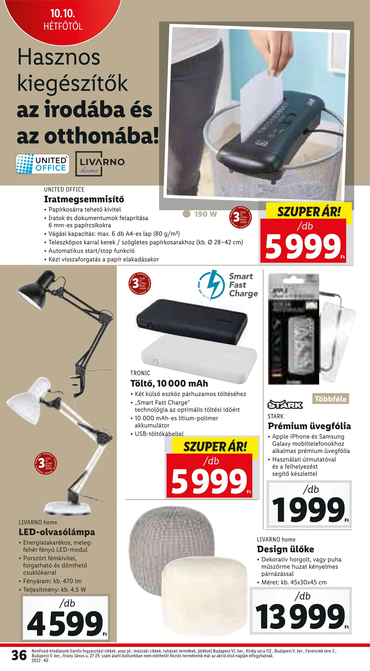 Lidl akciós újság 10.06–10.12 – 38. oldal