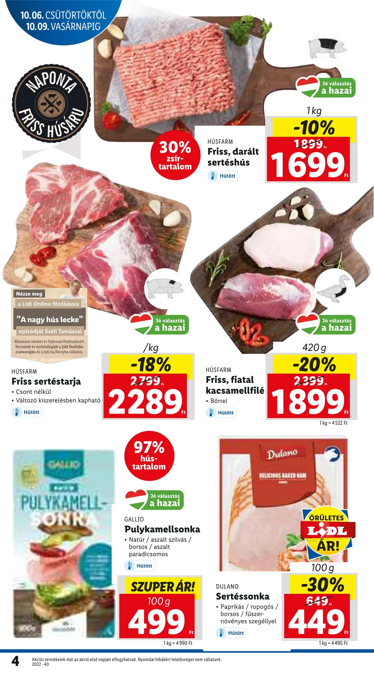 Lidl akciós újság 10.06–10.12 – 4. oldal