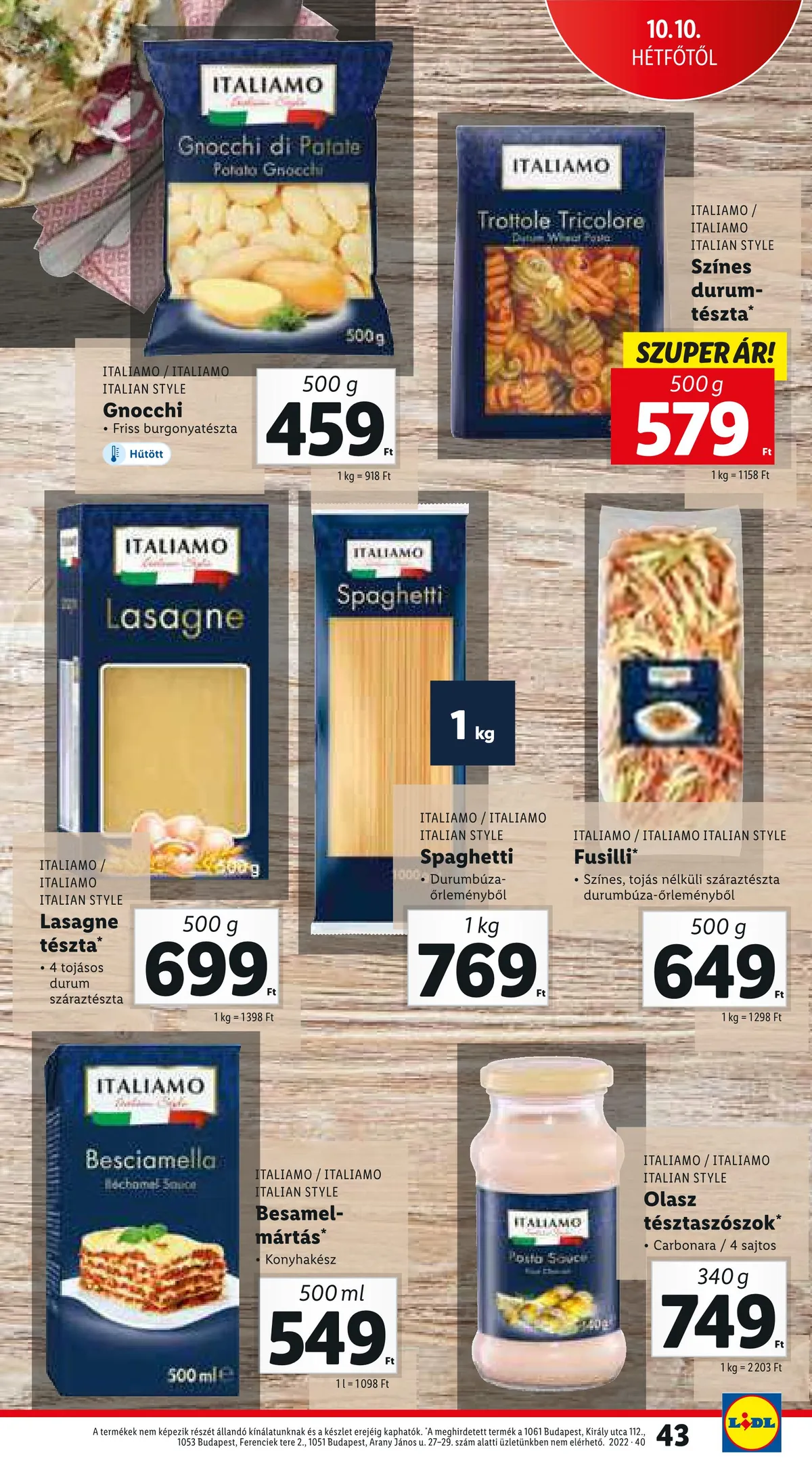 Lidl akciós újság 10.06–10.12 – 45. oldal