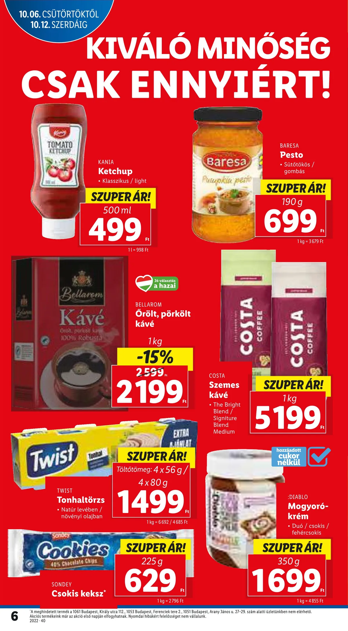 Lidl akciós újság 10.06–10.12 – 6. oldal