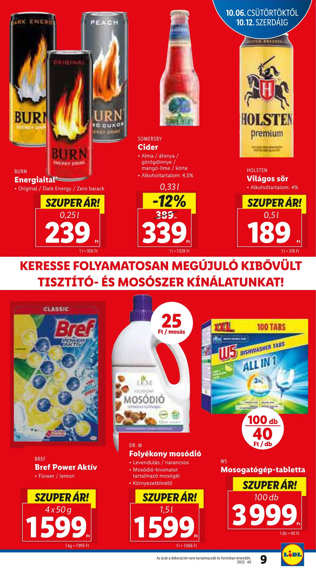 Lidl akciós újság 10.06–10.12 – 9. oldal