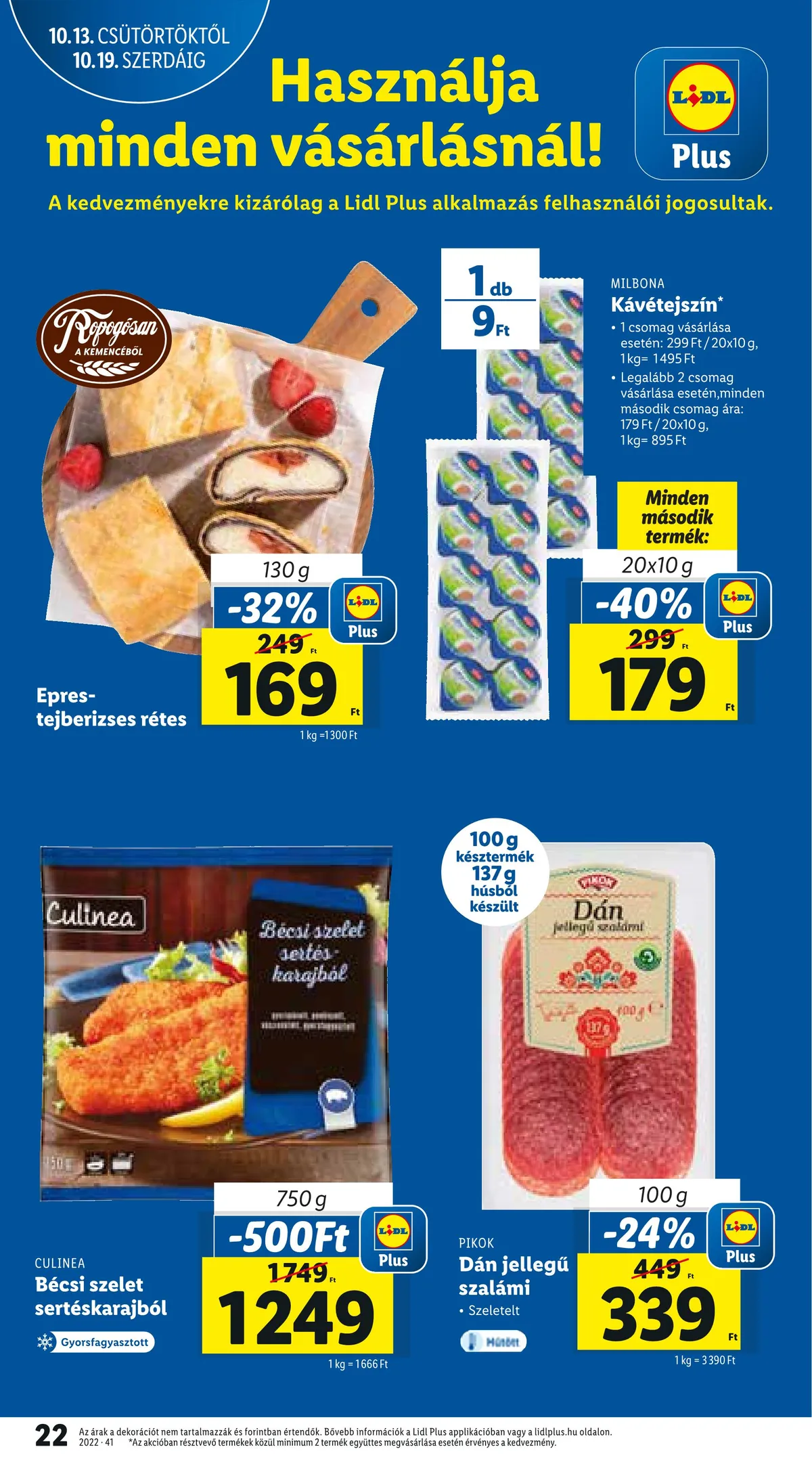 Lidl akciós újság 10.13–10.19 – 22. oldal