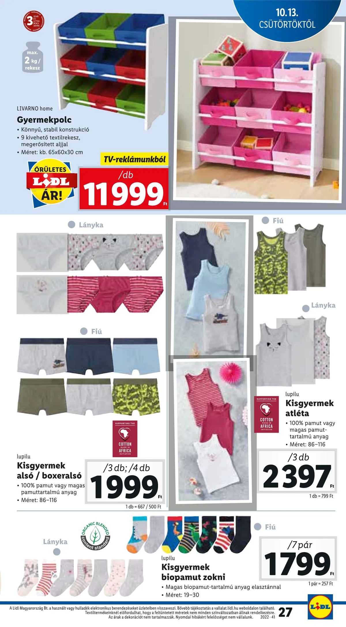 Lidl akciós újság 10.13–10.19 – 27. oldal