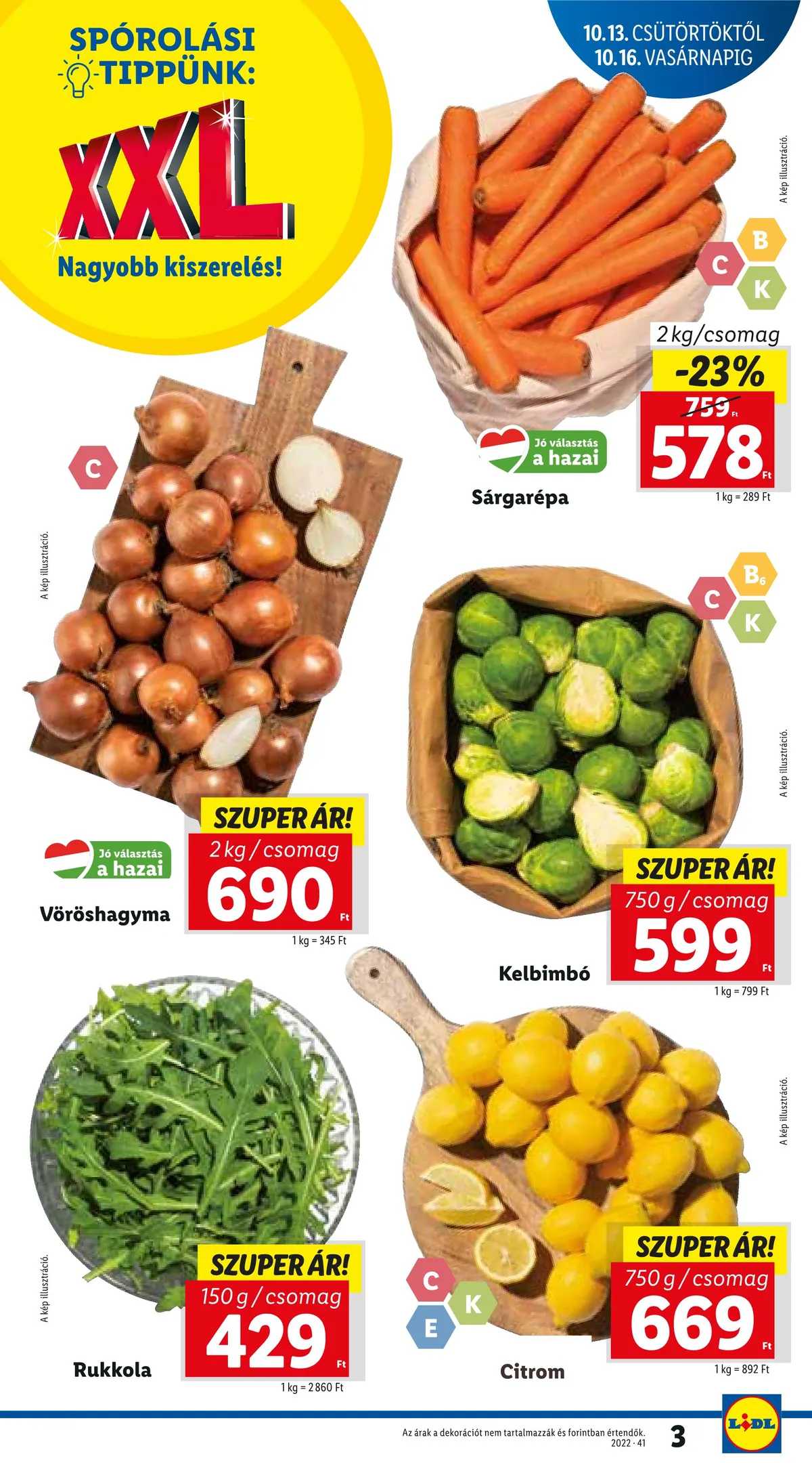 Lidl akciós újság 10.13–10.19 – 3. oldal