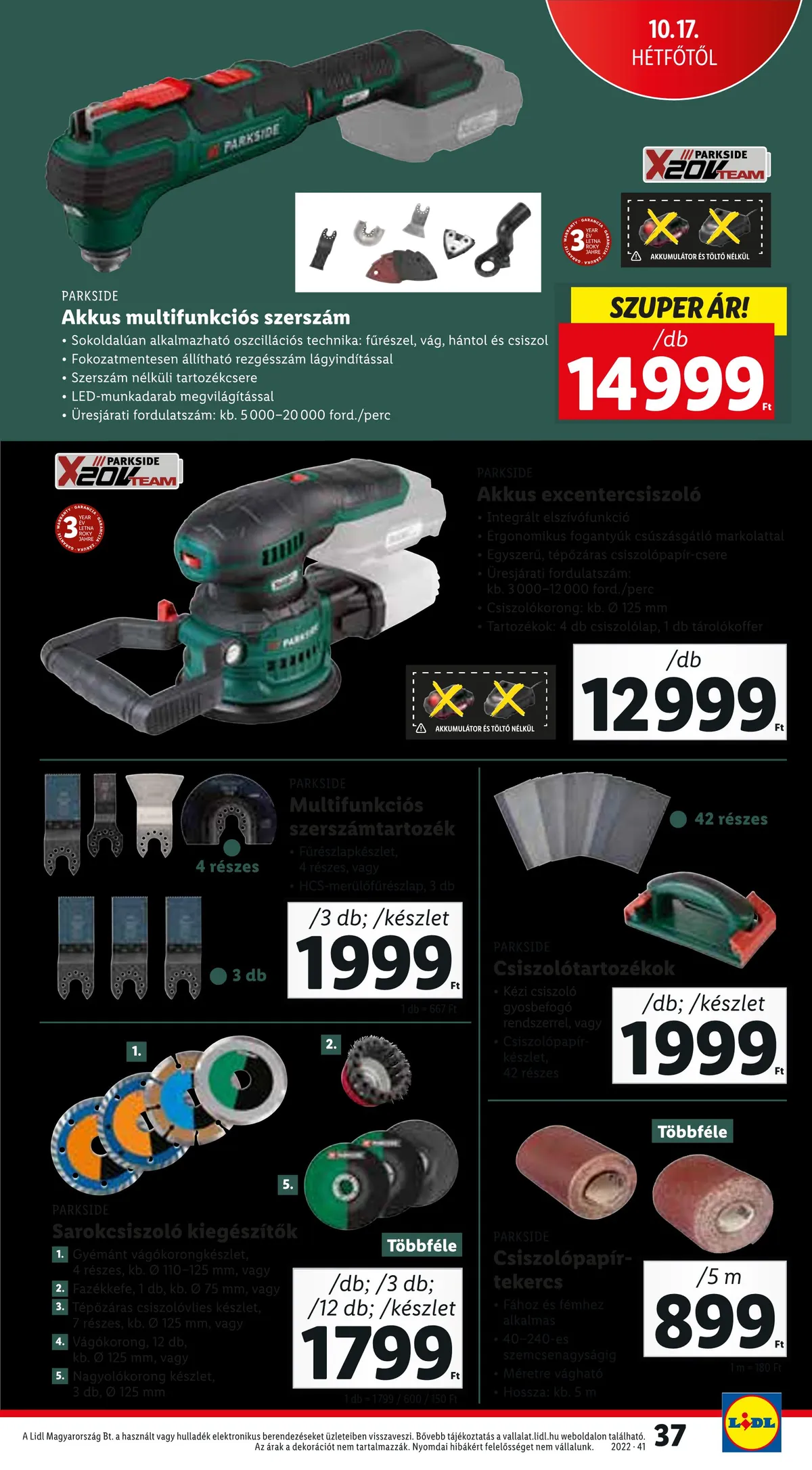 Lidl akciós újság 10.13–10.19 – 37. oldal