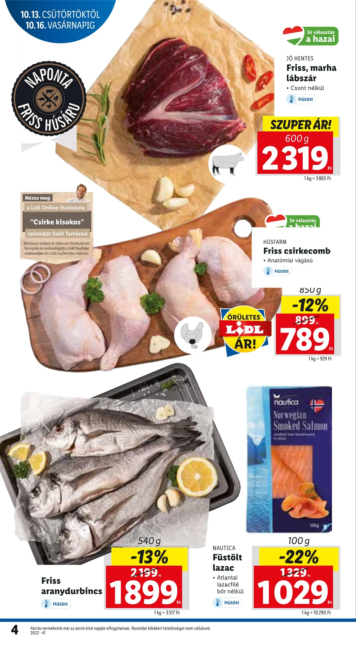 Lidl akciós újság 10.13–10.19 – 4. oldal