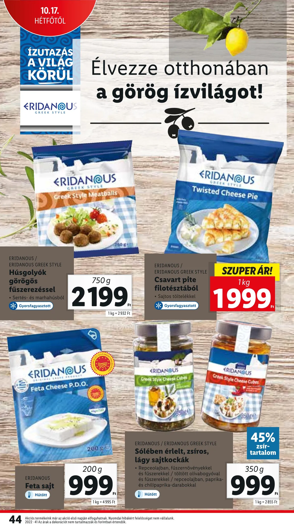 Lidl akciós újság 10.13–10.19 – 44. oldal