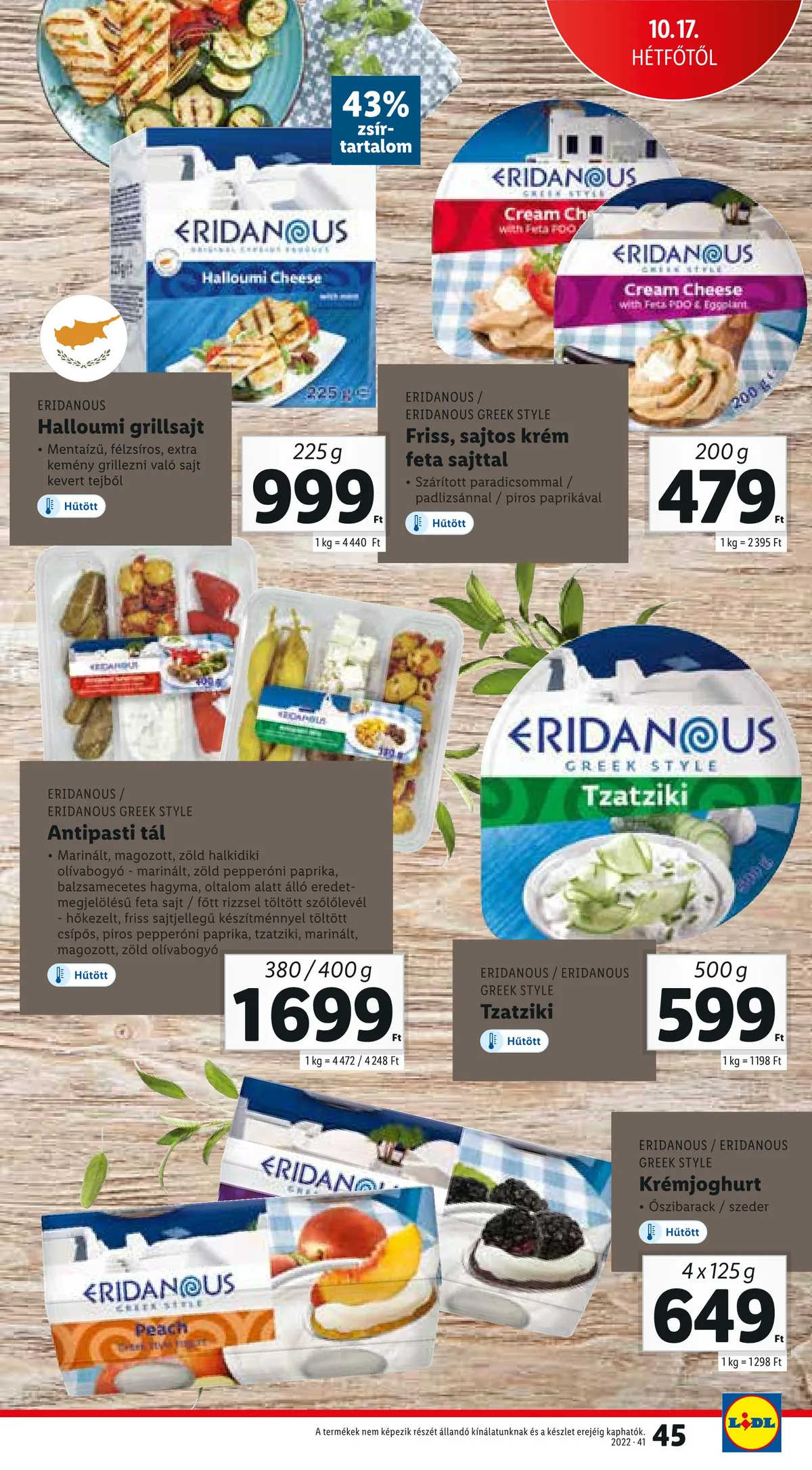 Lidl akciós újság 10.13–10.19 – 45. oldal