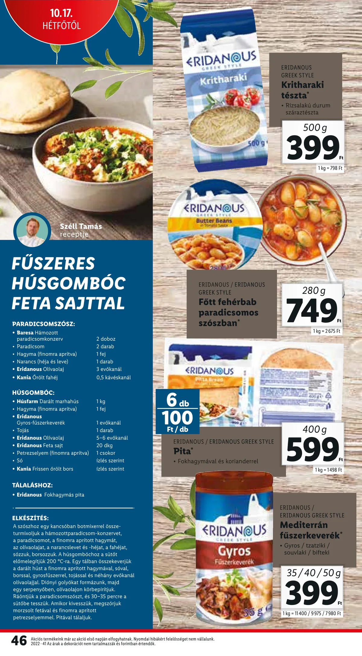 Lidl akciós újság 10.13–10.19 – 46. oldal