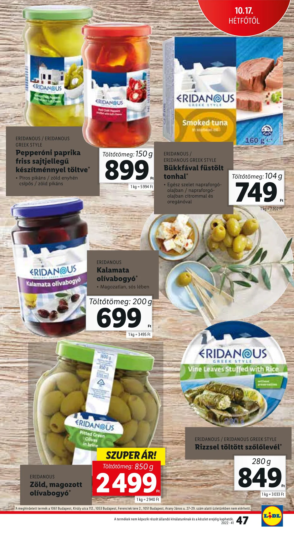 Lidl akciós újság 10.13–10.19 – 47. oldal