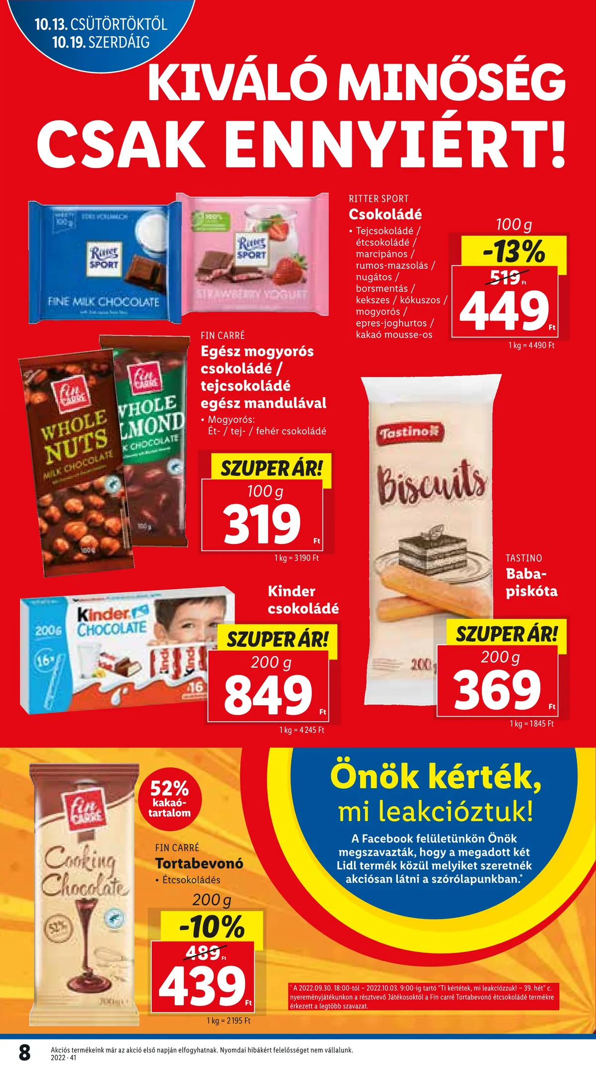 Lidl akciós újság 10.13–10.19 – 8. oldal