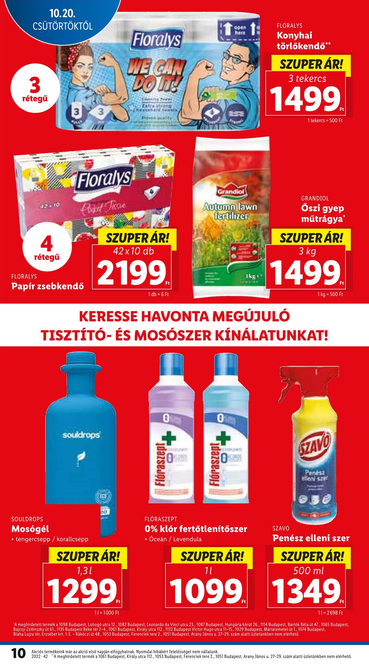 Lidl akciós újság 10.20–10.26 – 10. oldal