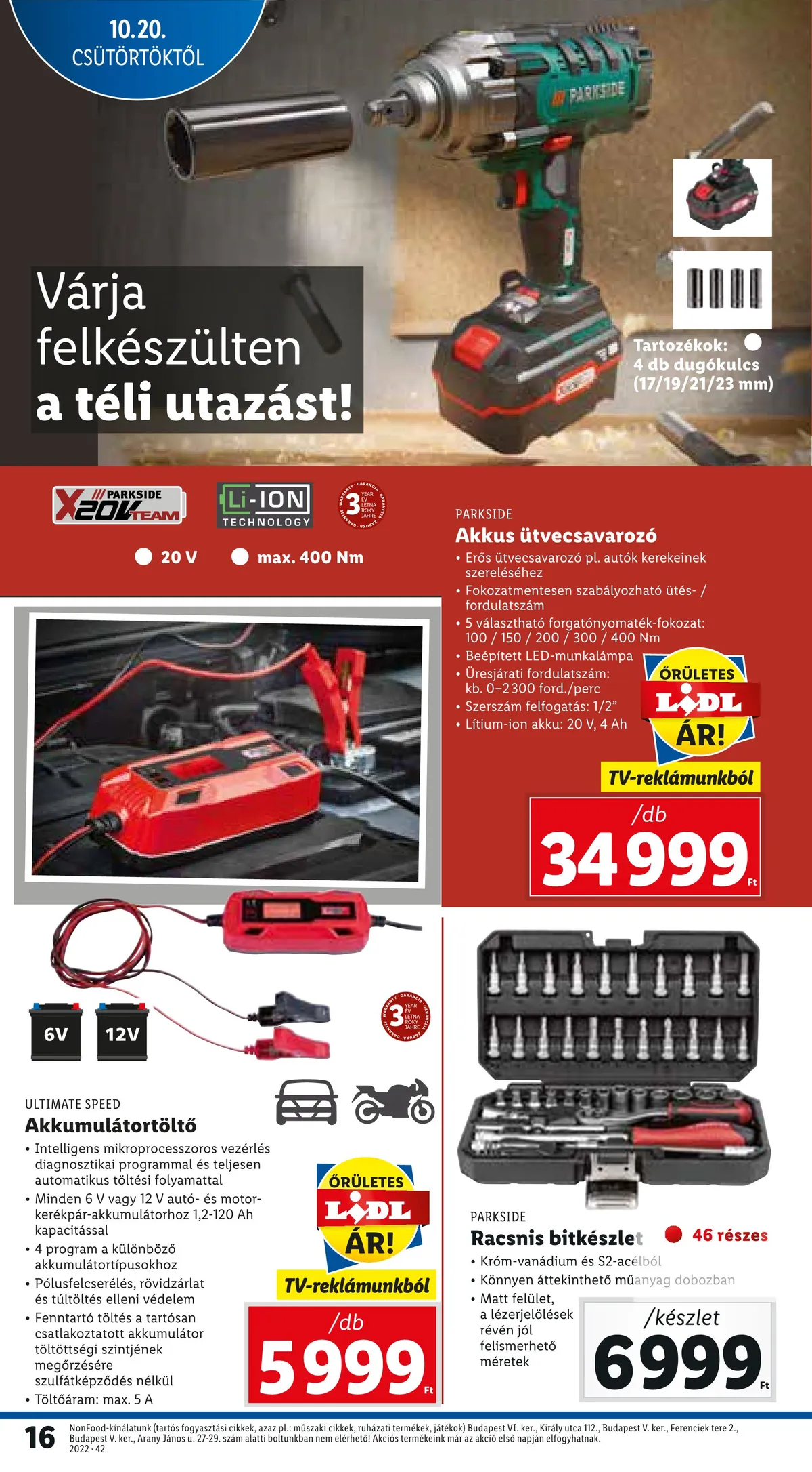 Lidl akciós újság 10.20–10.26 – 16. oldal