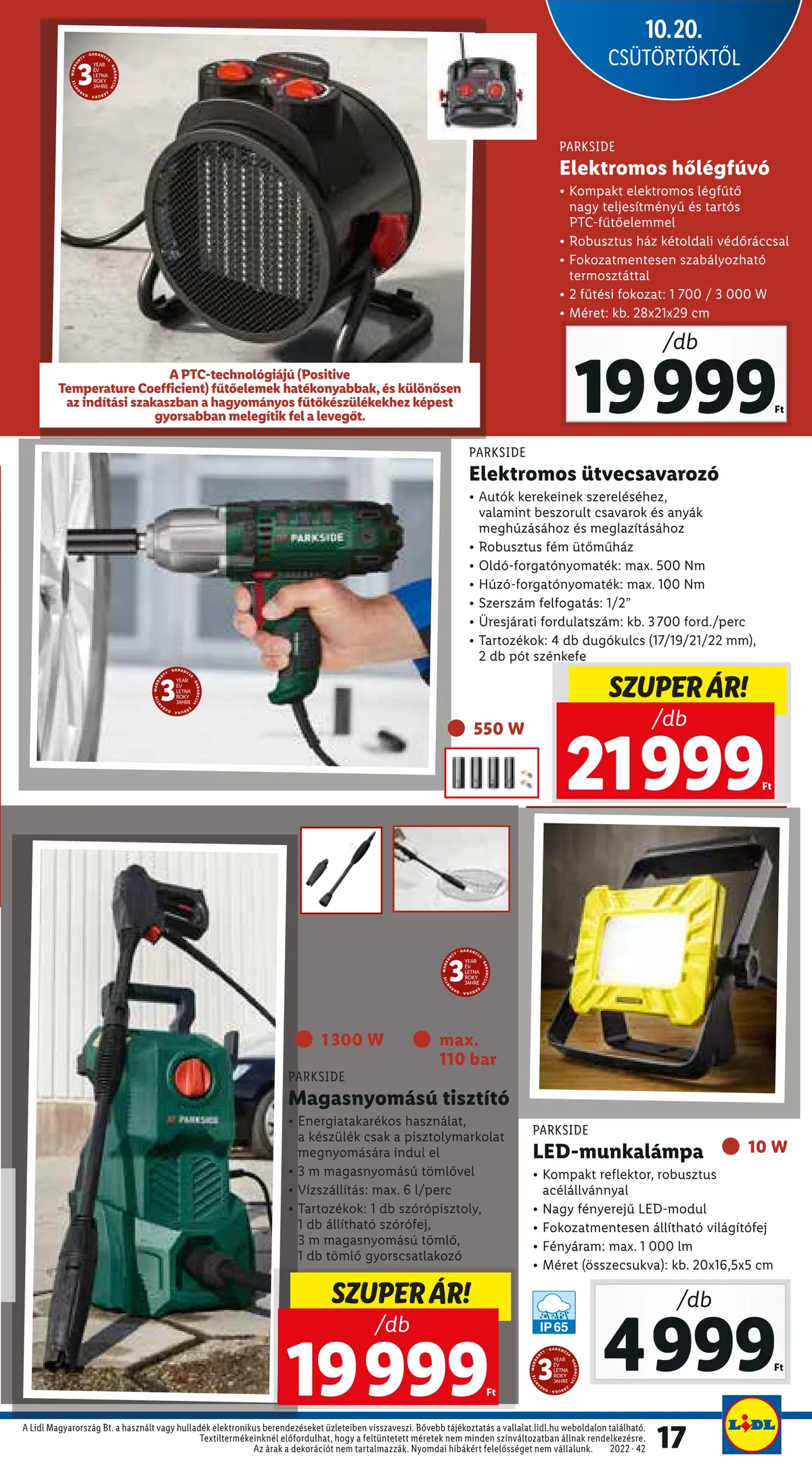 Lidl akciós újság 10.20–10.26 – 17. oldal
