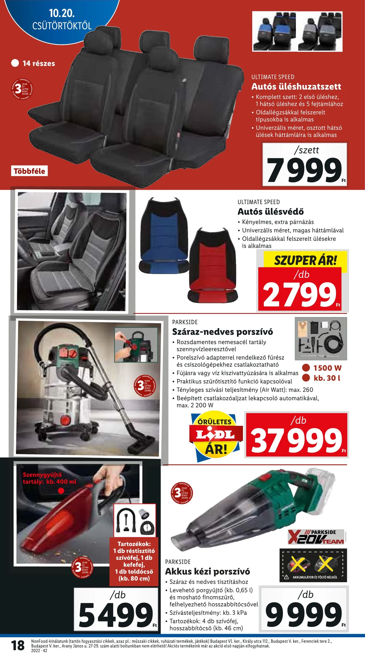 Lidl akciós újság 10.20–10.26 – 18. oldal