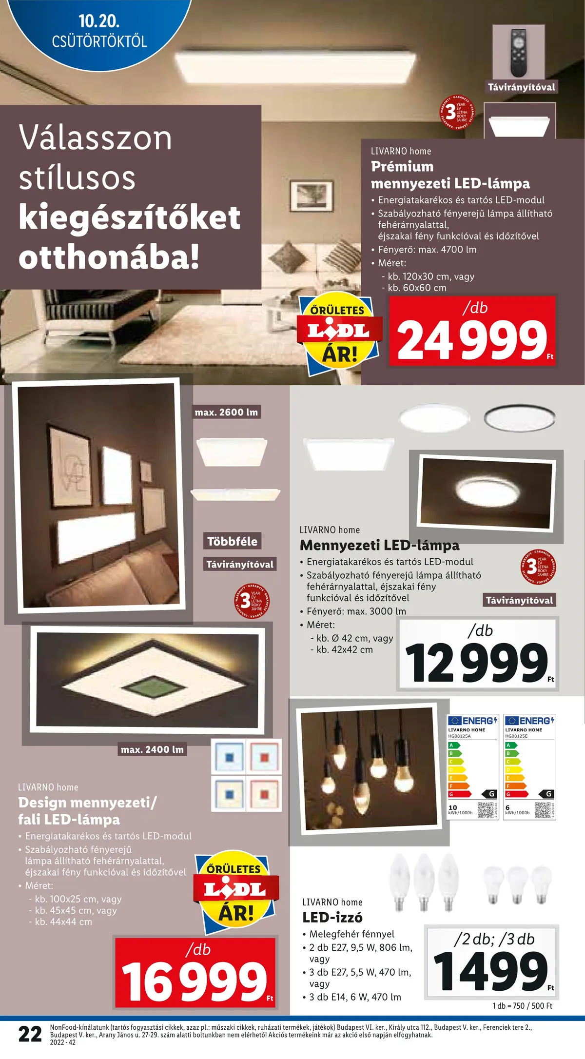 Lidl akciós újság 10.20–10.26 – 22. oldal