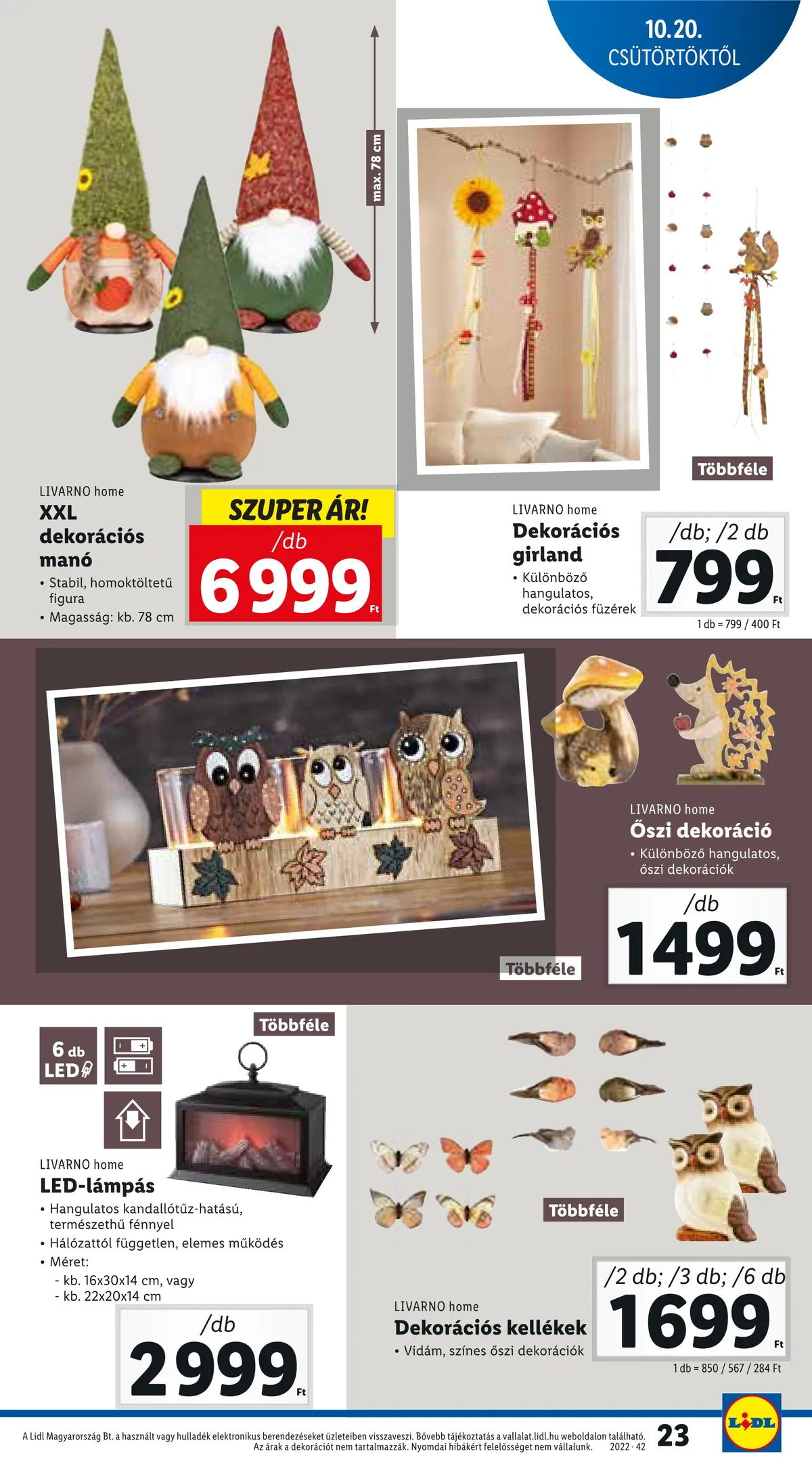 Lidl akciós újság 10.20–10.26 – 23. oldal