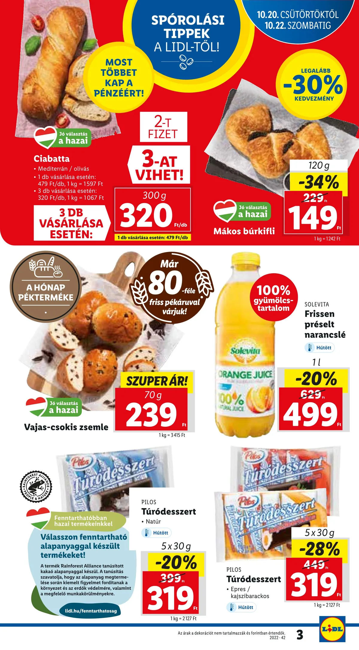 Lidl akciós újság 10.20–10.26 – 3. oldal