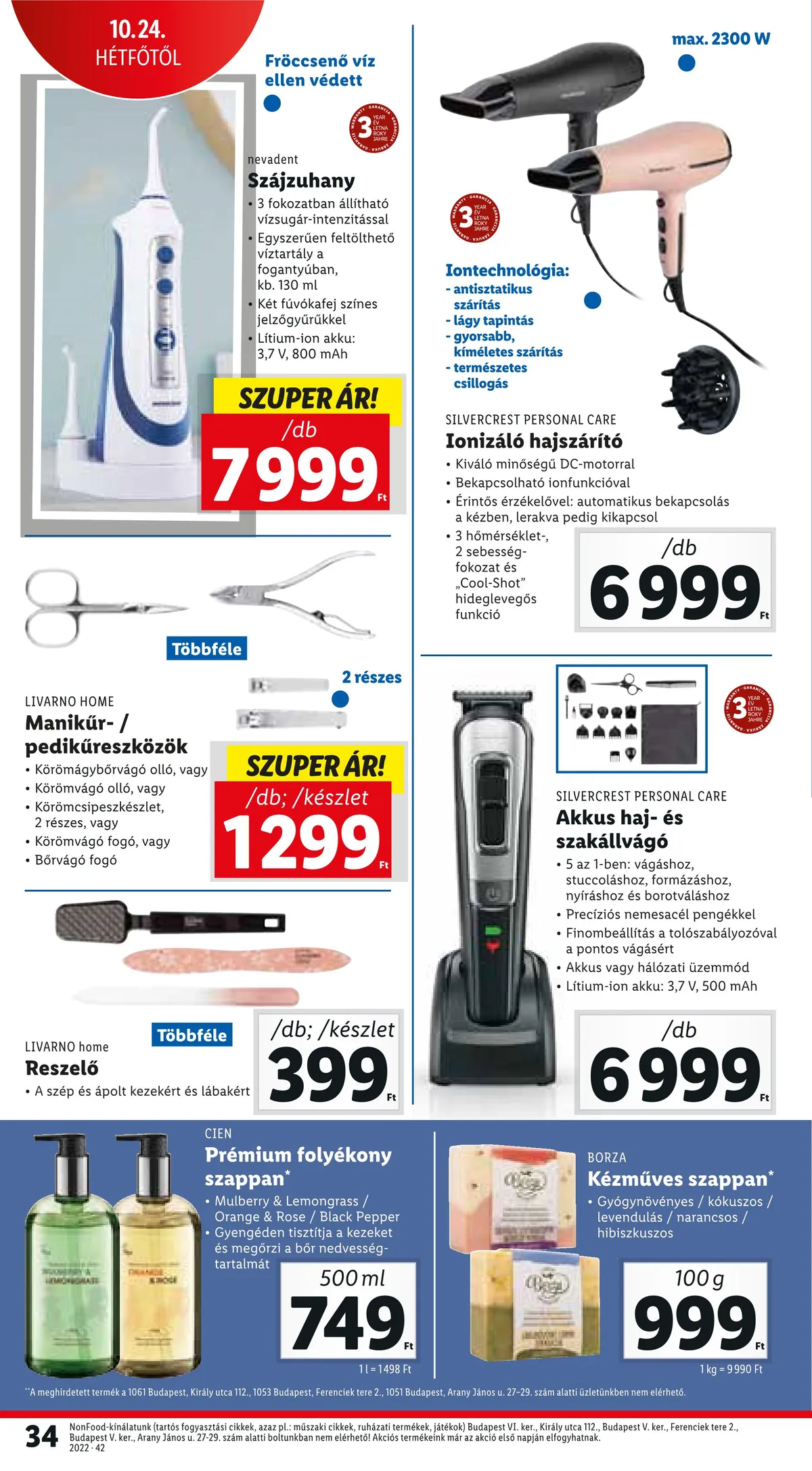 Lidl akciós újság 10.20–10.26 – 34. oldal
