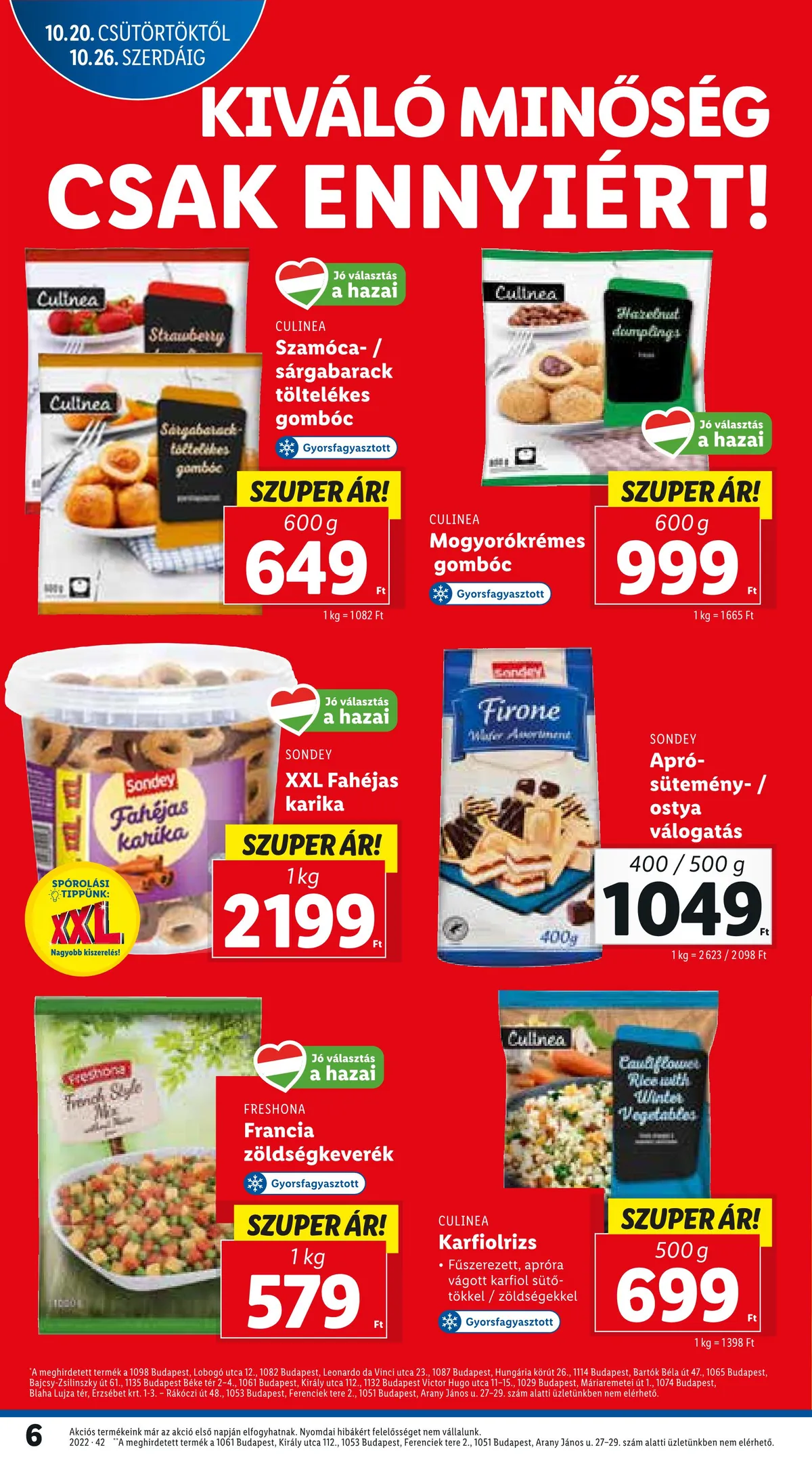 Lidl akciós újság 10.20–10.26 – 6. oldal