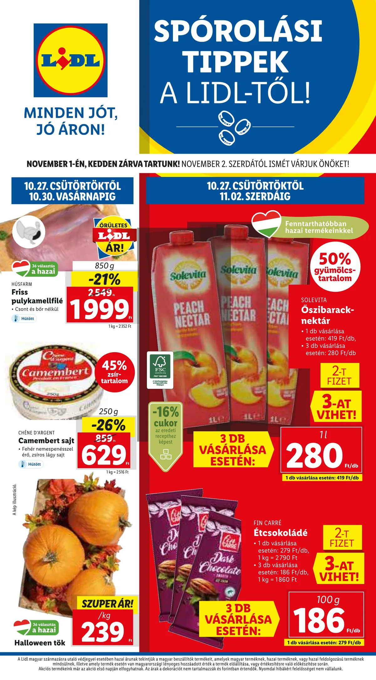 Lidl akciós újság 10.27–11.02