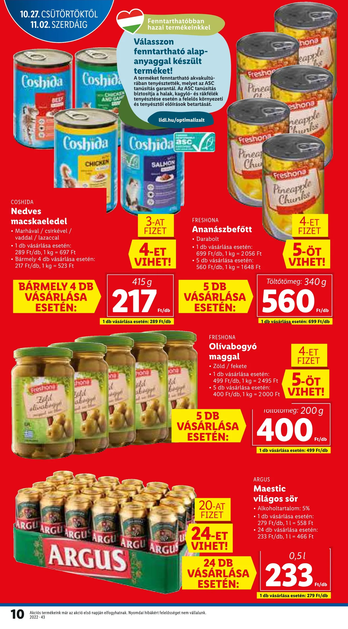 Lidl akciós újság 10.27–11.02 – 10. oldal
