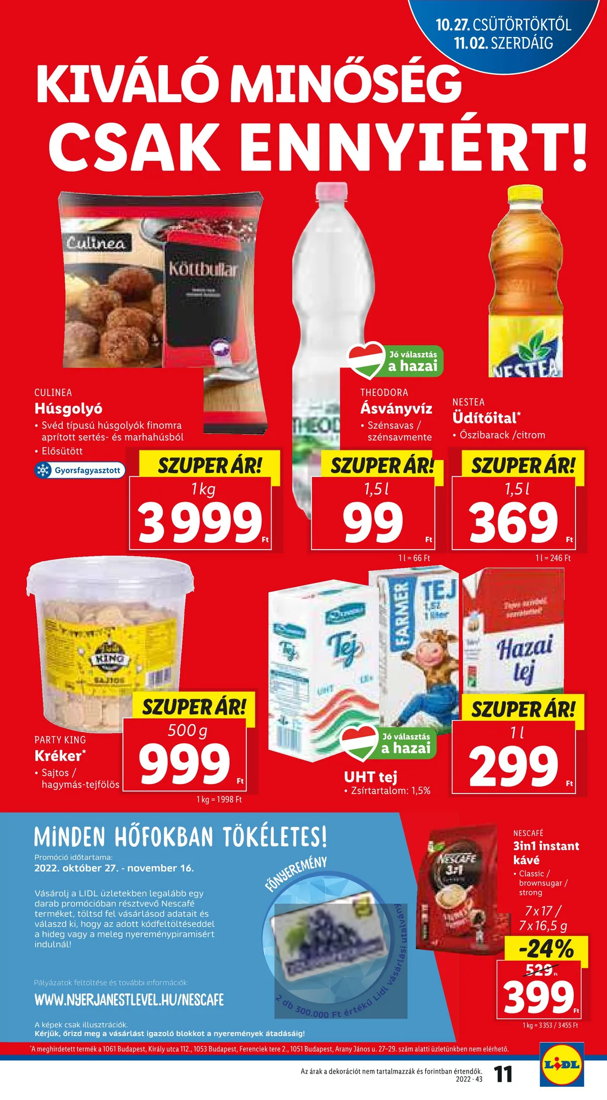 Lidl akciós újság 10.27–11.02 – 11. oldal