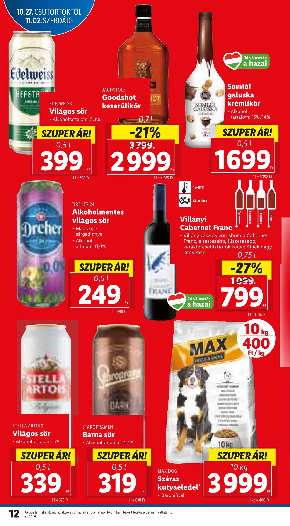 Lidl akciós újság 10.27–11.02 – 12. oldal