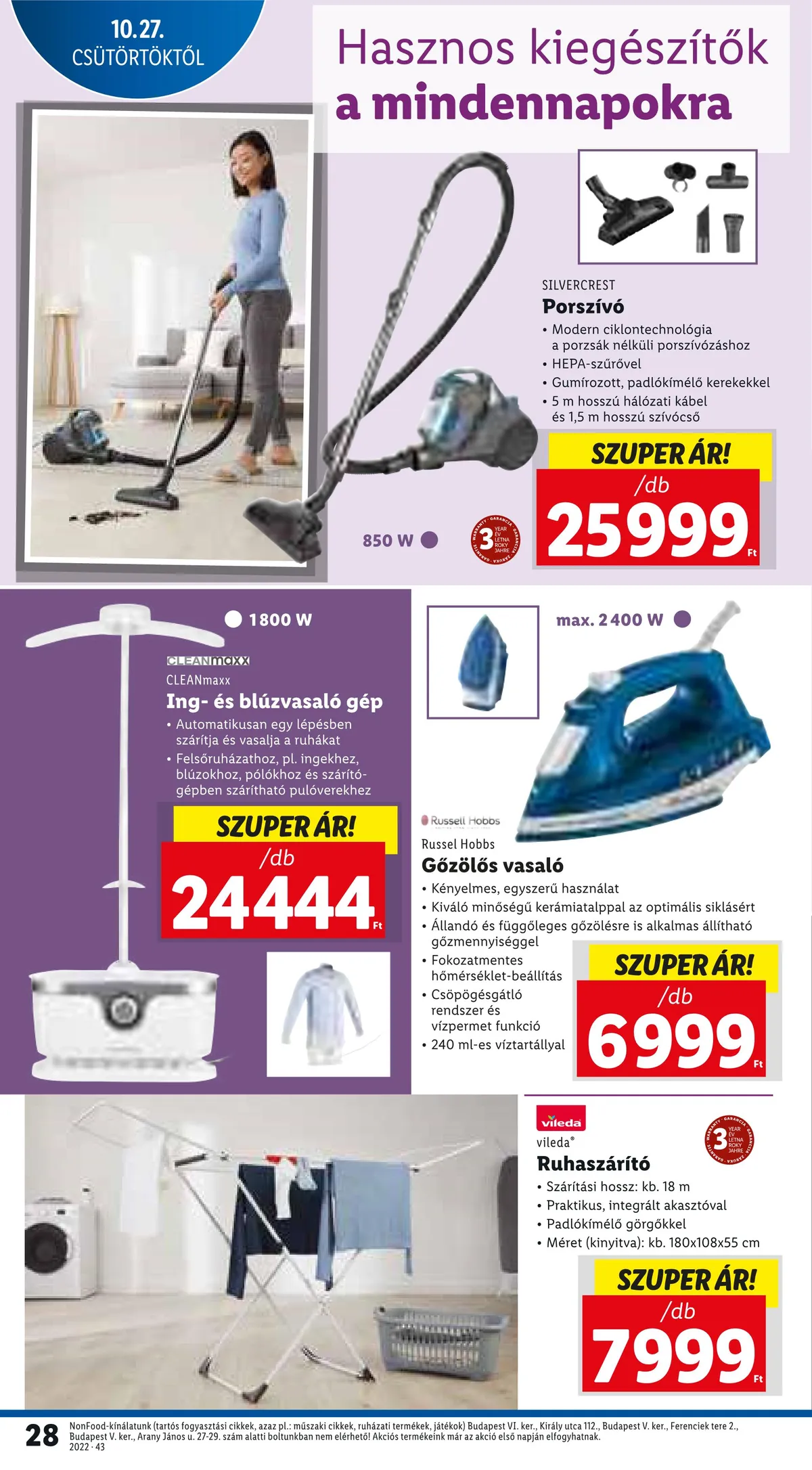 Lidl akciós újság 10.27–11.02 – 28. oldal