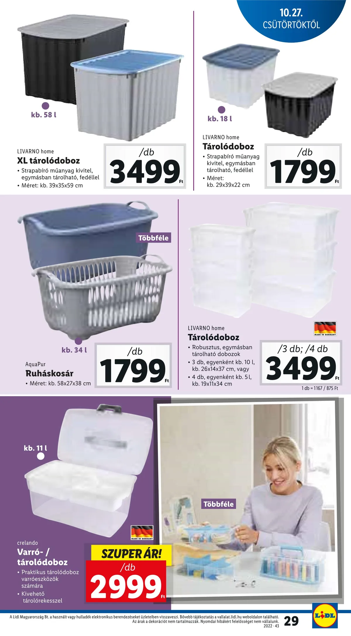 Lidl akciós újság 10.27–11.02 – 29. oldal