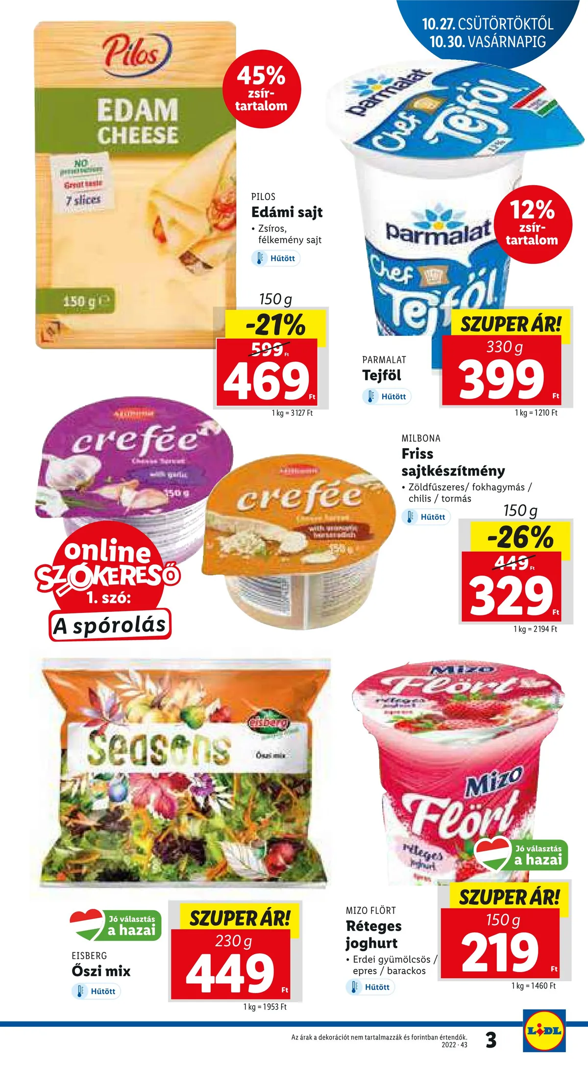 Lidl akciós újság 10.27–11.02 – 3. oldal