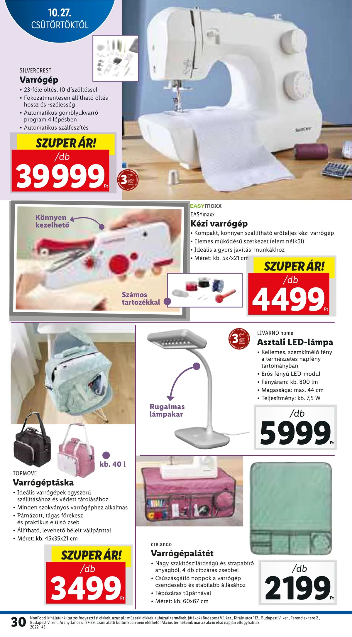 Lidl akciós újság 10.27–11.02 – 30. oldal