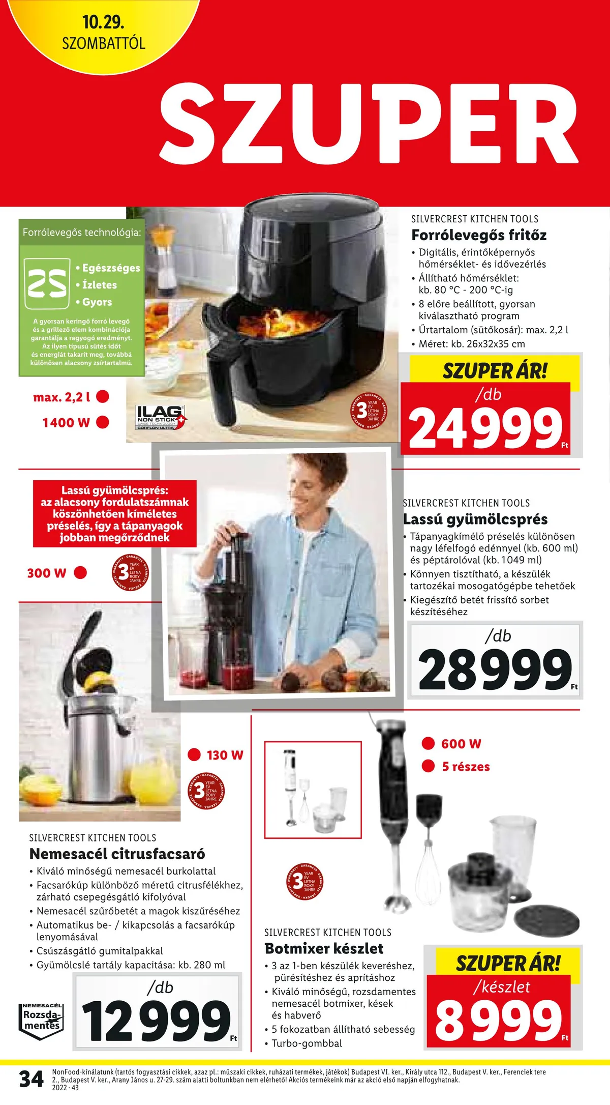 Lidl akciós újság 10.27–11.02 – 34. oldal