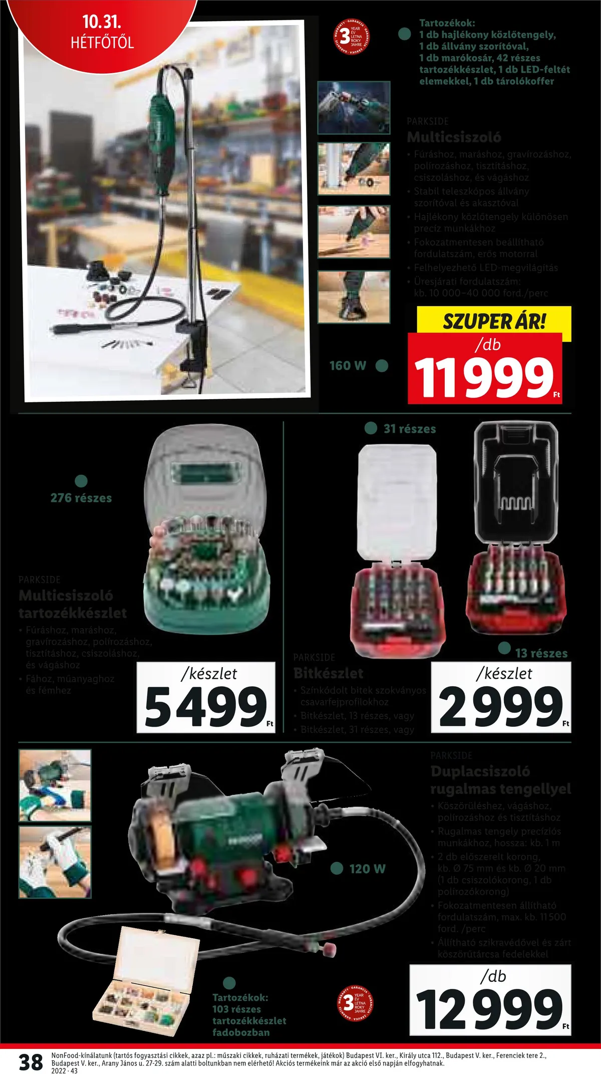 Lidl akciós újság 10.27–11.02 – 38. oldal