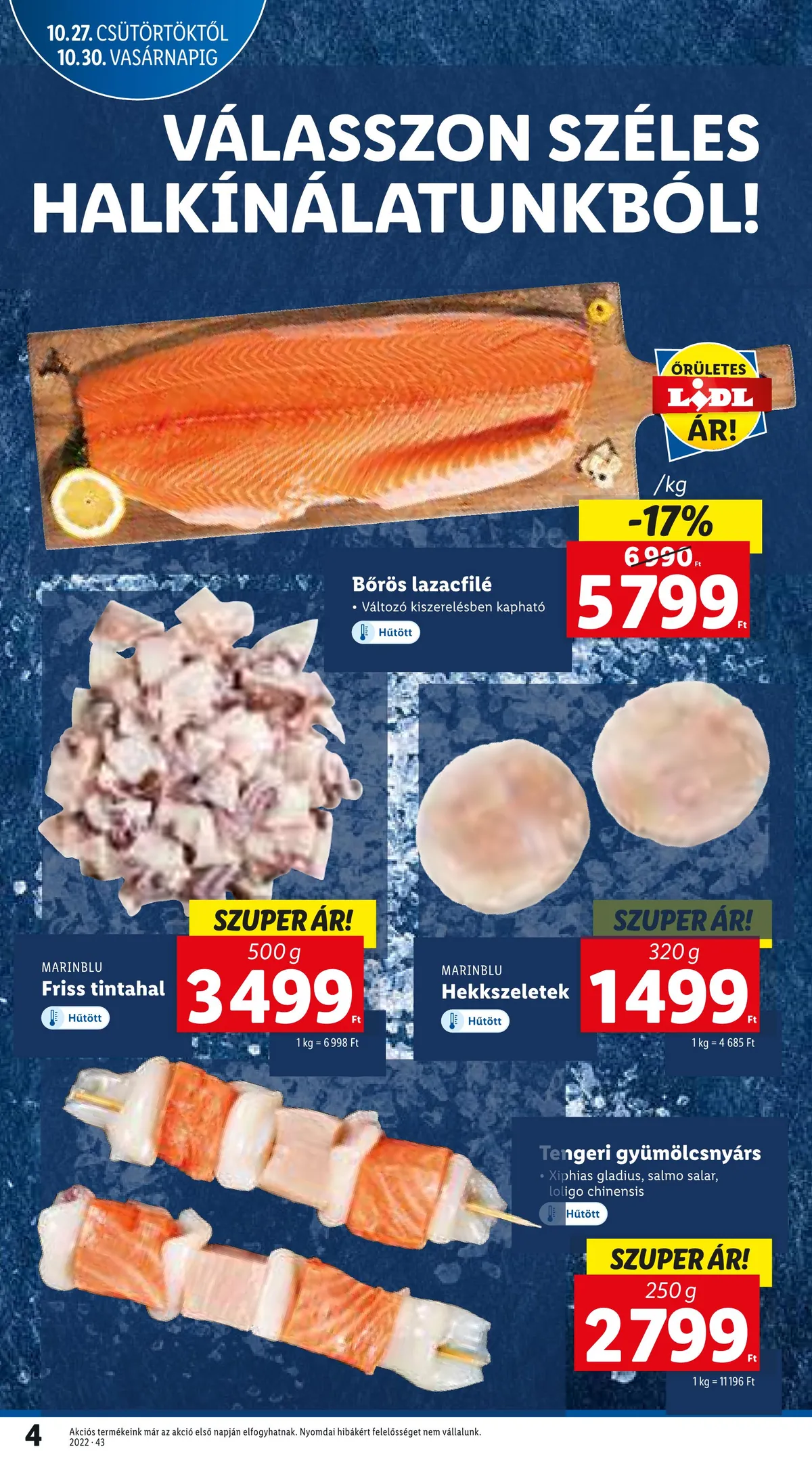 Lidl akciós újság 10.27–11.02 – 4. oldal