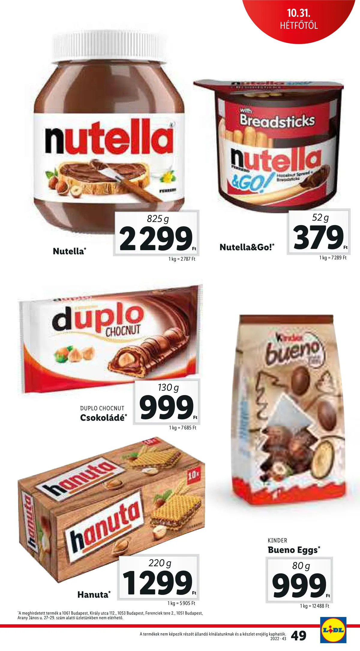 Lidl akciós újság 10.27–11.02 – 49. oldal