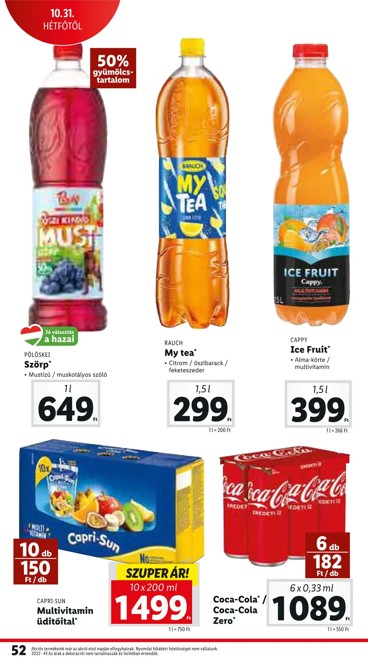 Lidl akciós újság 10.27–11.02 – 52. oldal