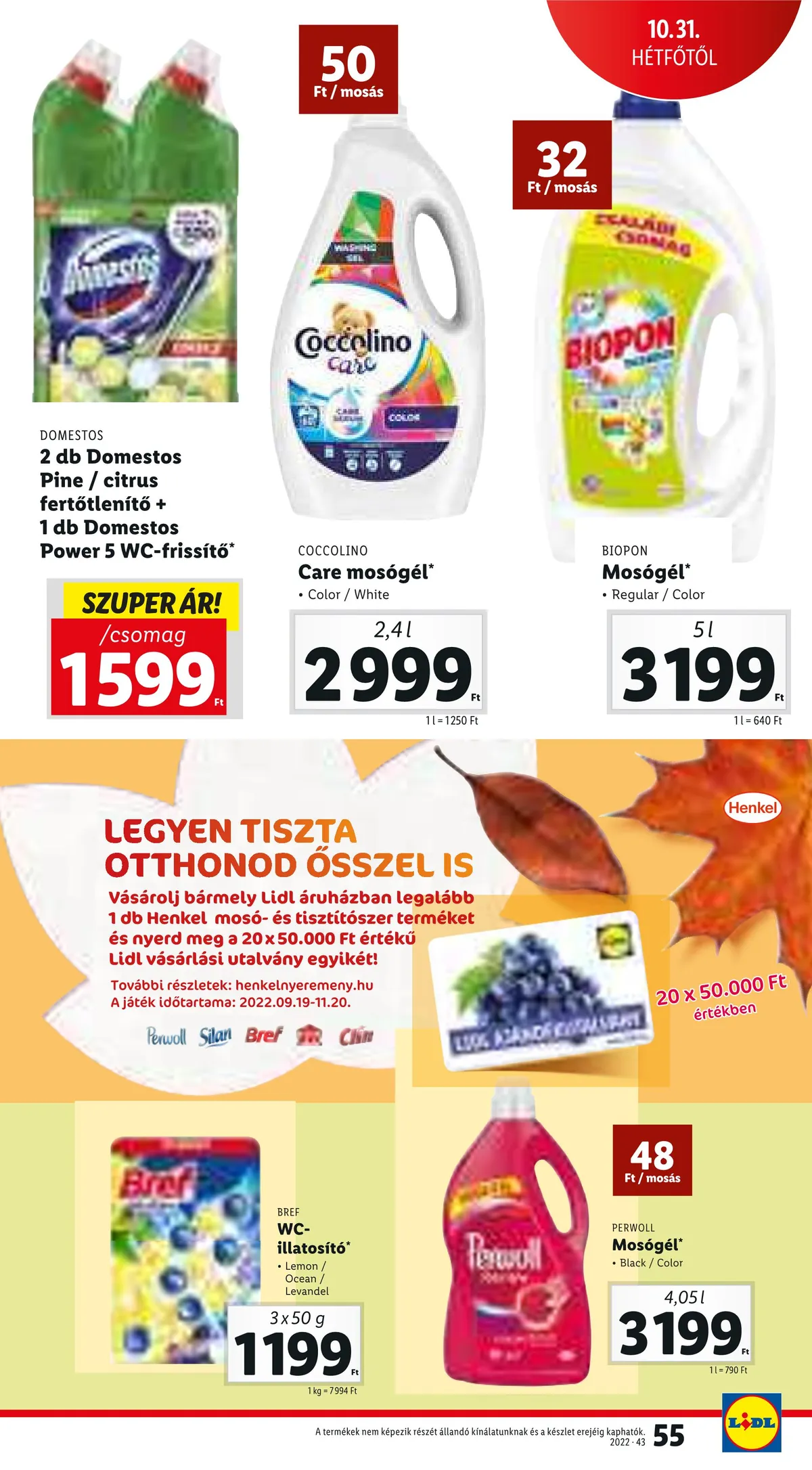 Lidl akciós újság 10.27–11.02 – 55. oldal
