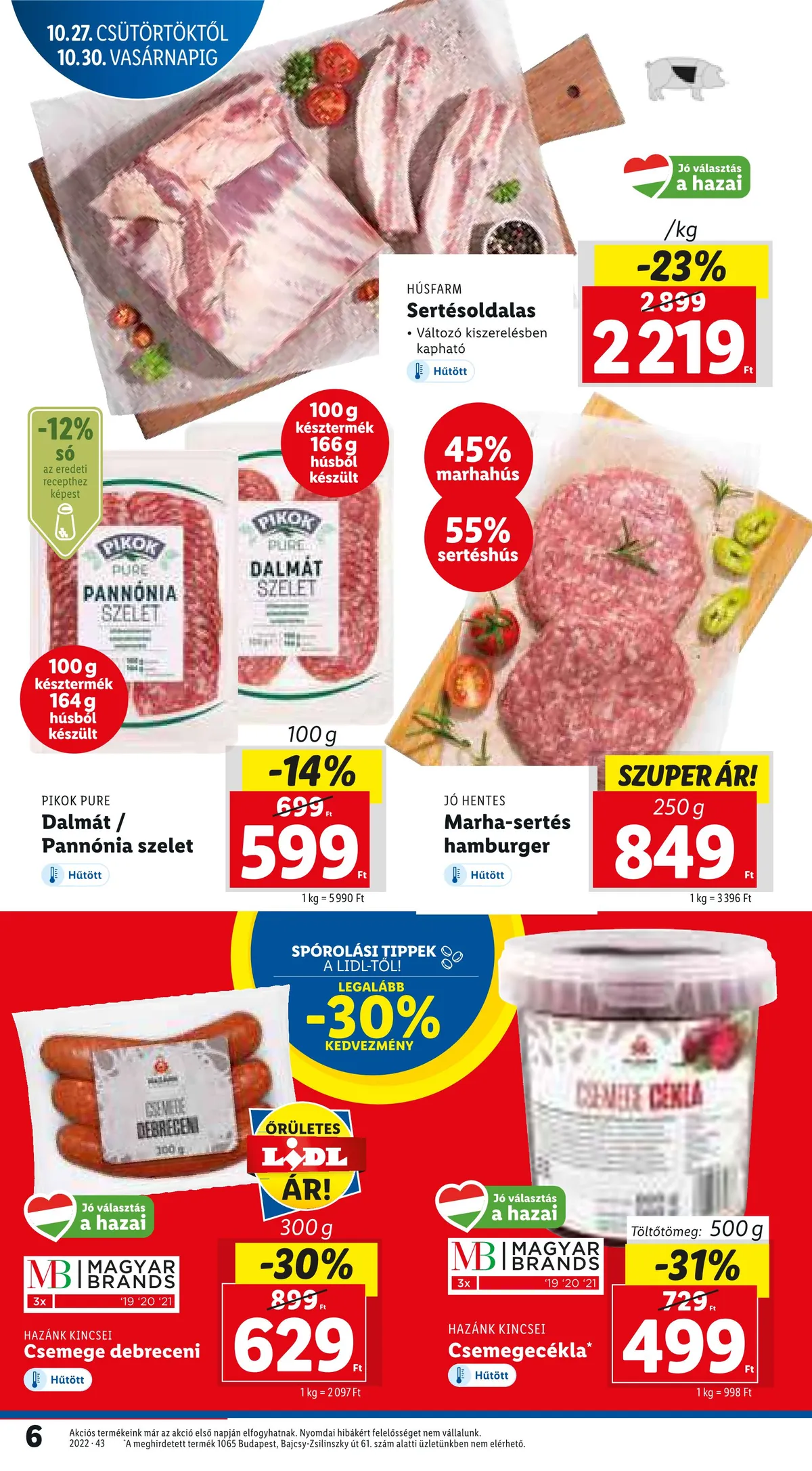 Lidl akciós újság 10.27–11.02 – 6. oldal