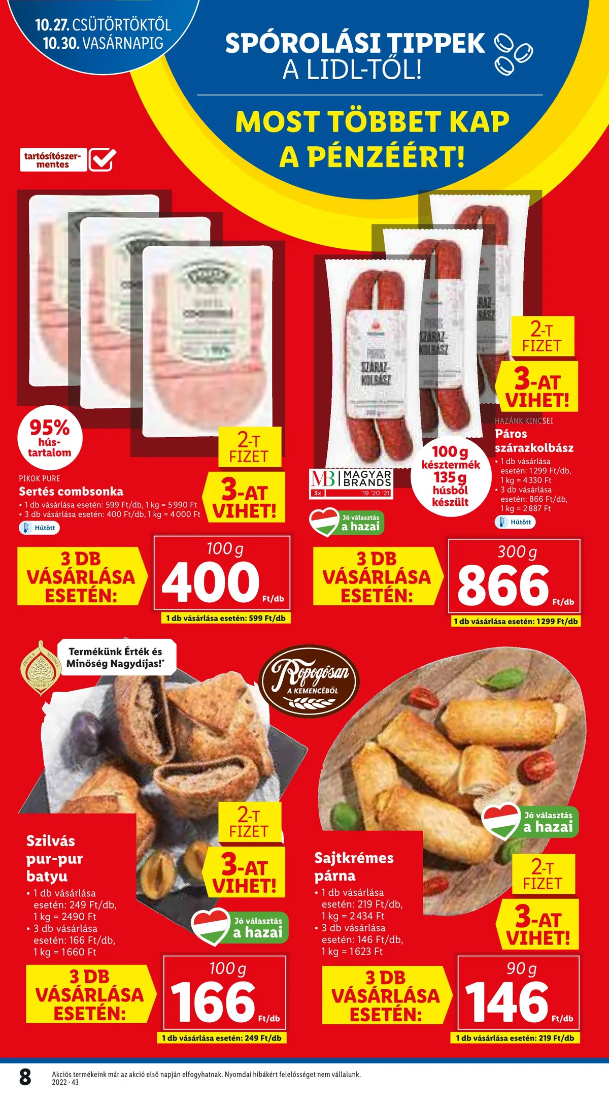 Lidl akciós újság 10.27–11.02 – 8. oldal