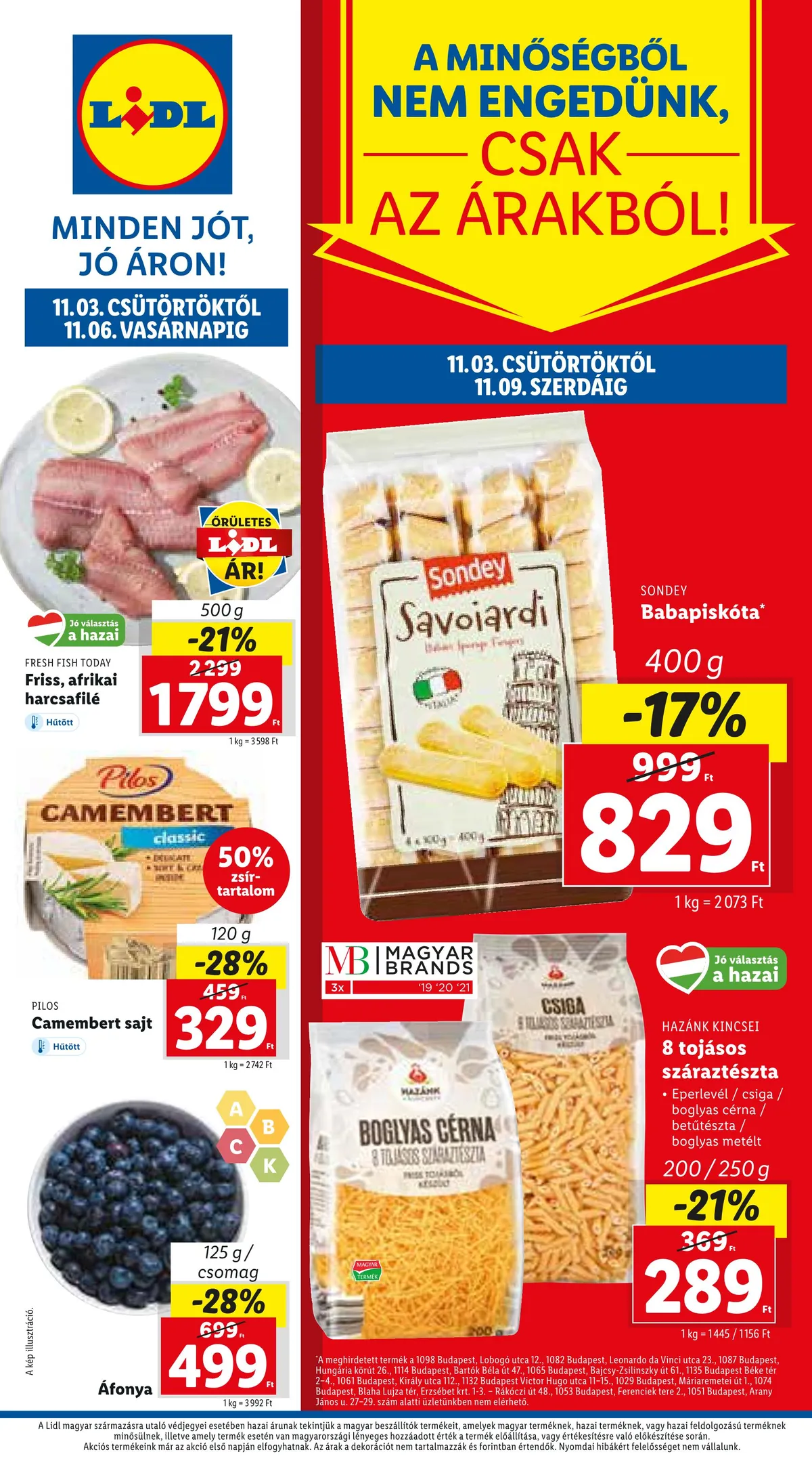 Lidl akciós újság 11.03–11.09