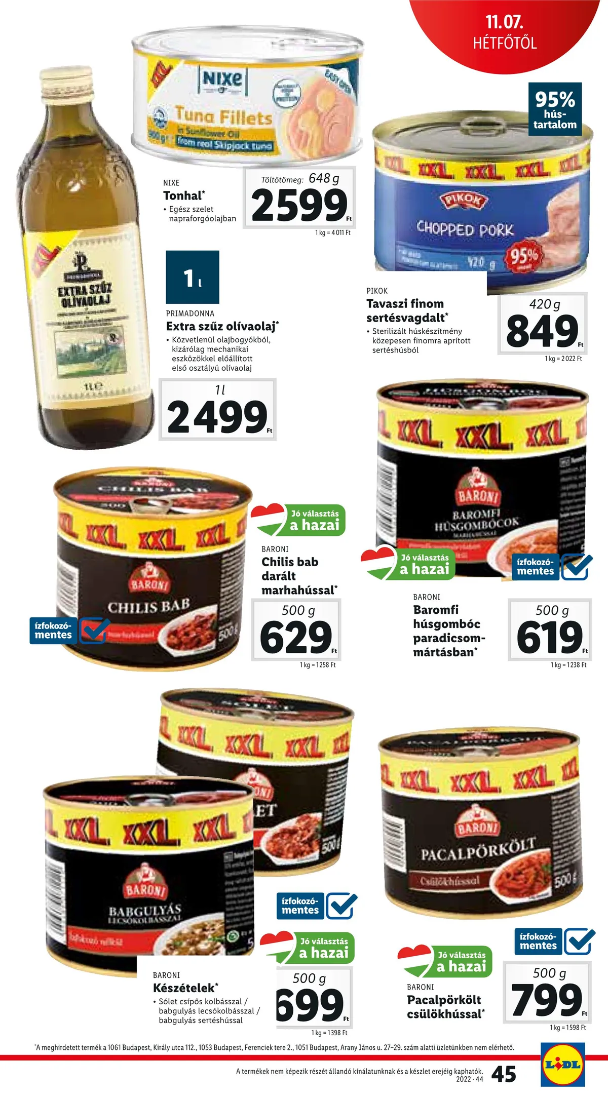 Lidl akciós újság 11.03–11.09 – 45. oldal