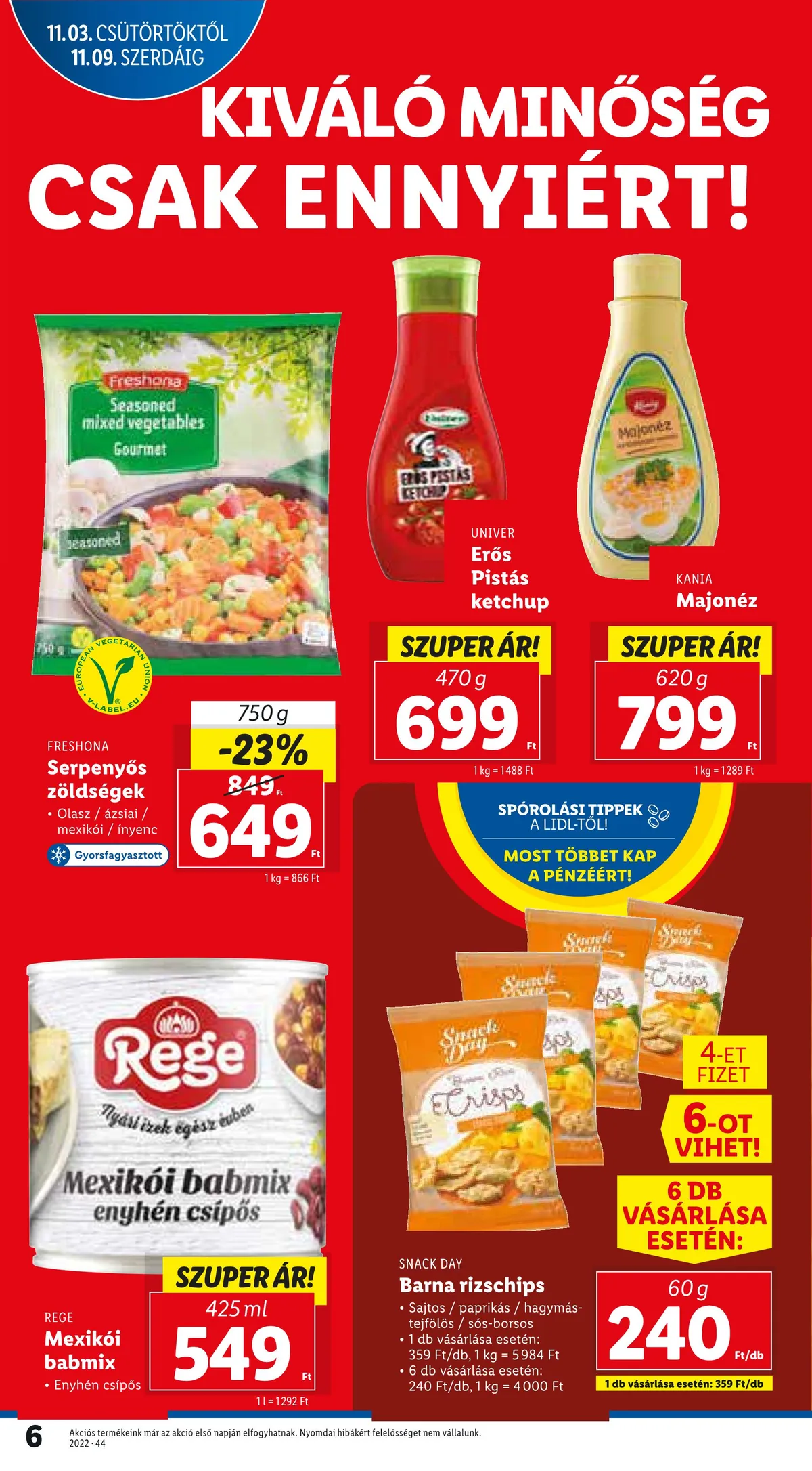 Lidl akciós újság 11.03–11.09 – 6. oldal